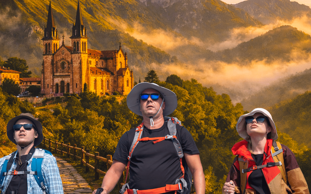 Camino de Oviedo a Covadonga GR-105 Cangas de Onís a Covadonga Séptima etapa